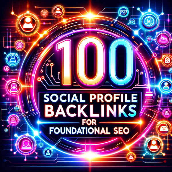 100 Social Profile Backlinks For Foundational SEO